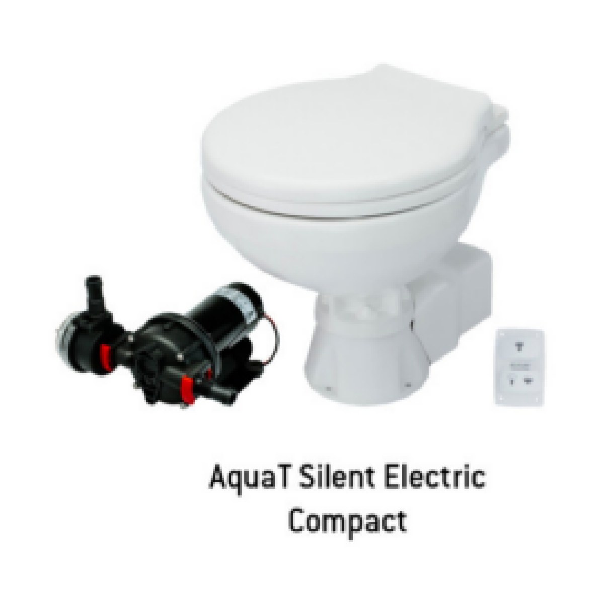 ELEKTRİKLİ KÜÇÜK TAŞ TUVALET AQUAT TOILET SILENT ELECTRIC COMPACT 12V