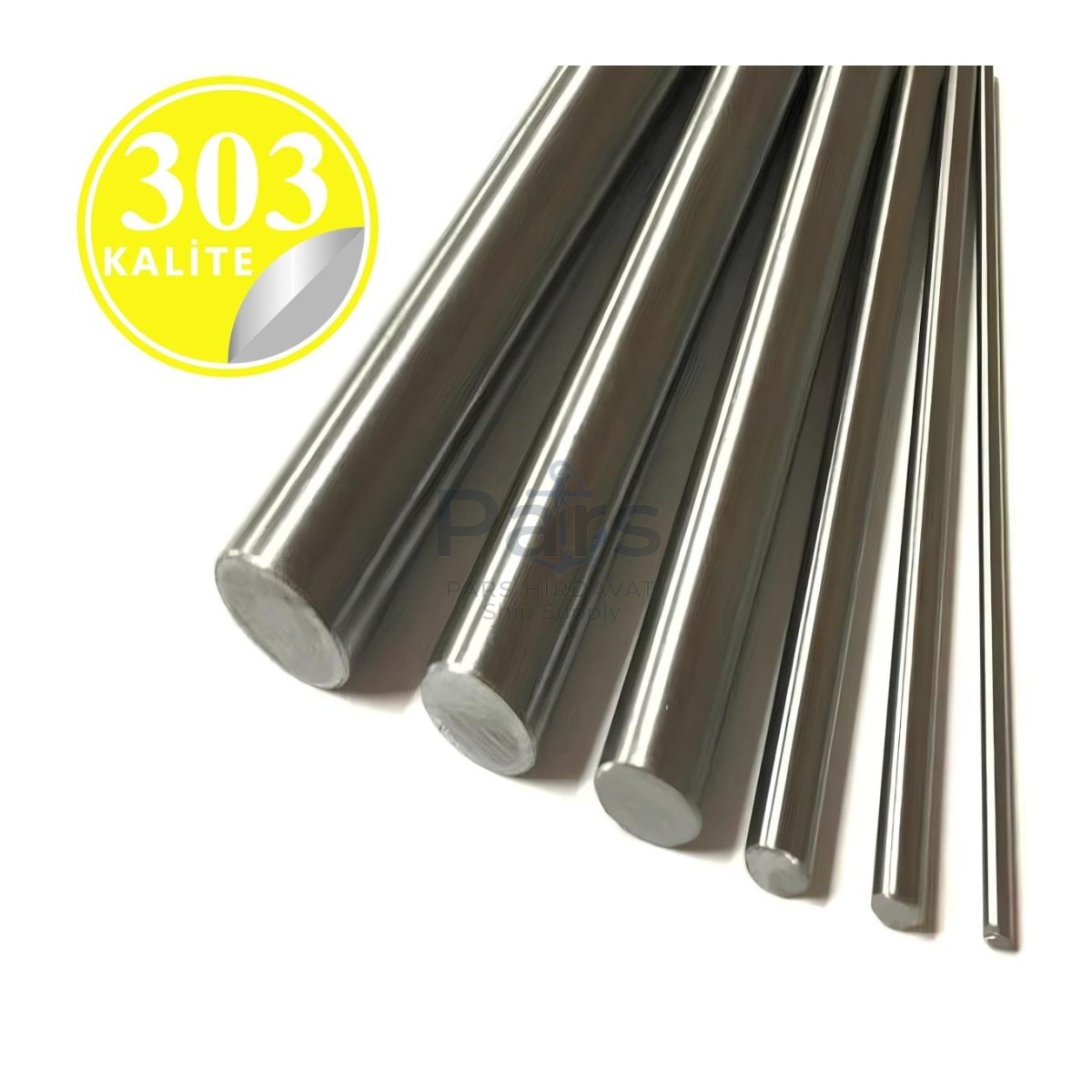 Paslanmaz Çelik 303 Kalite Parça Çubuk Mil - 4 mm
