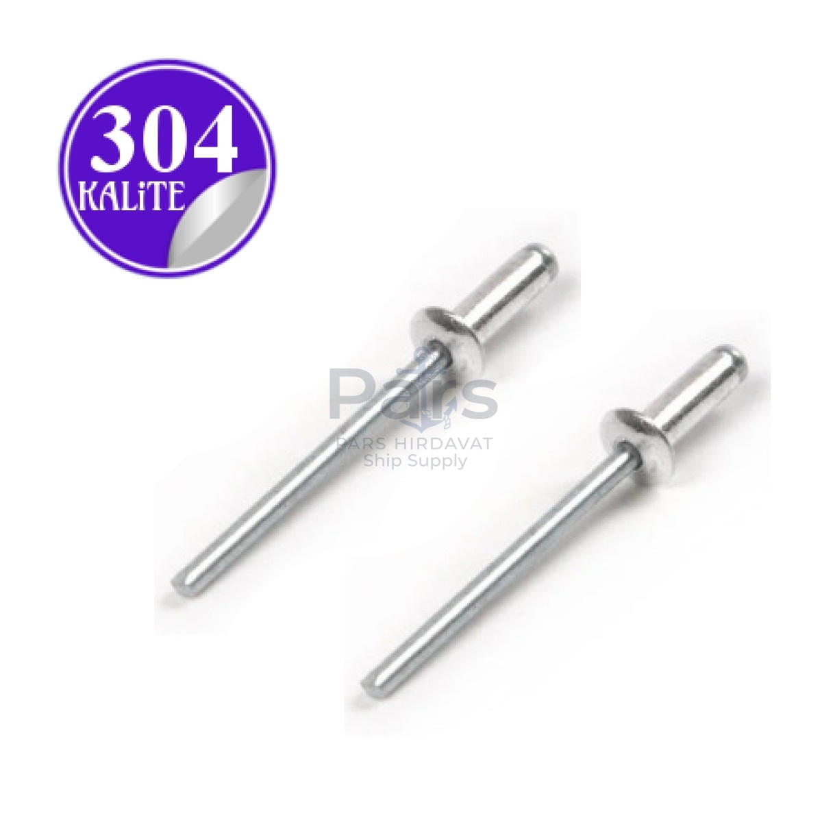 Paslanmaz Çelik 304 Kalite Pop Perçin - 3mm