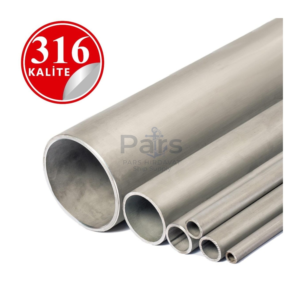 Paslanmaz Çelik 316 Kalite Çekme Boru - 8mm