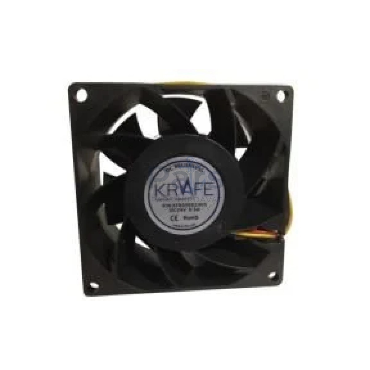 Krafe 80x80x38 24V DC 3 Kablolu Rulmanlı Fan