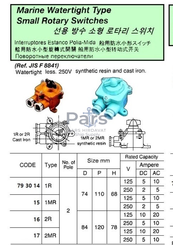 HS202-3 Alman Anahtar 230v