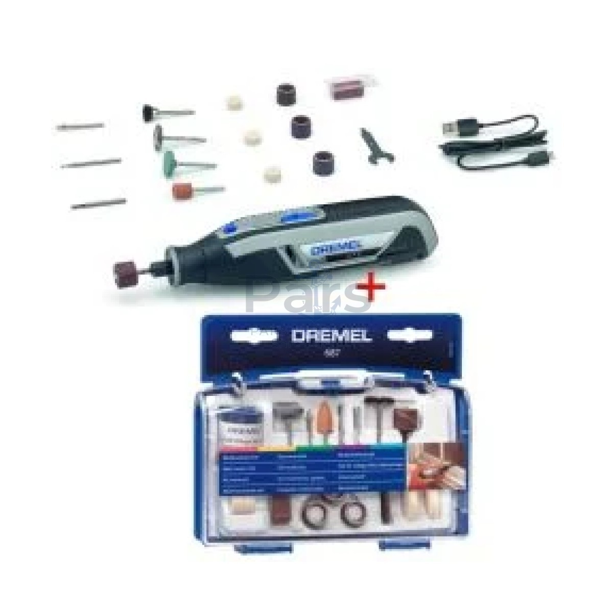 Dremel 7760-15 Çok Amaçlı Akülü El Motoru + 52 Parça Aksesuar Seti