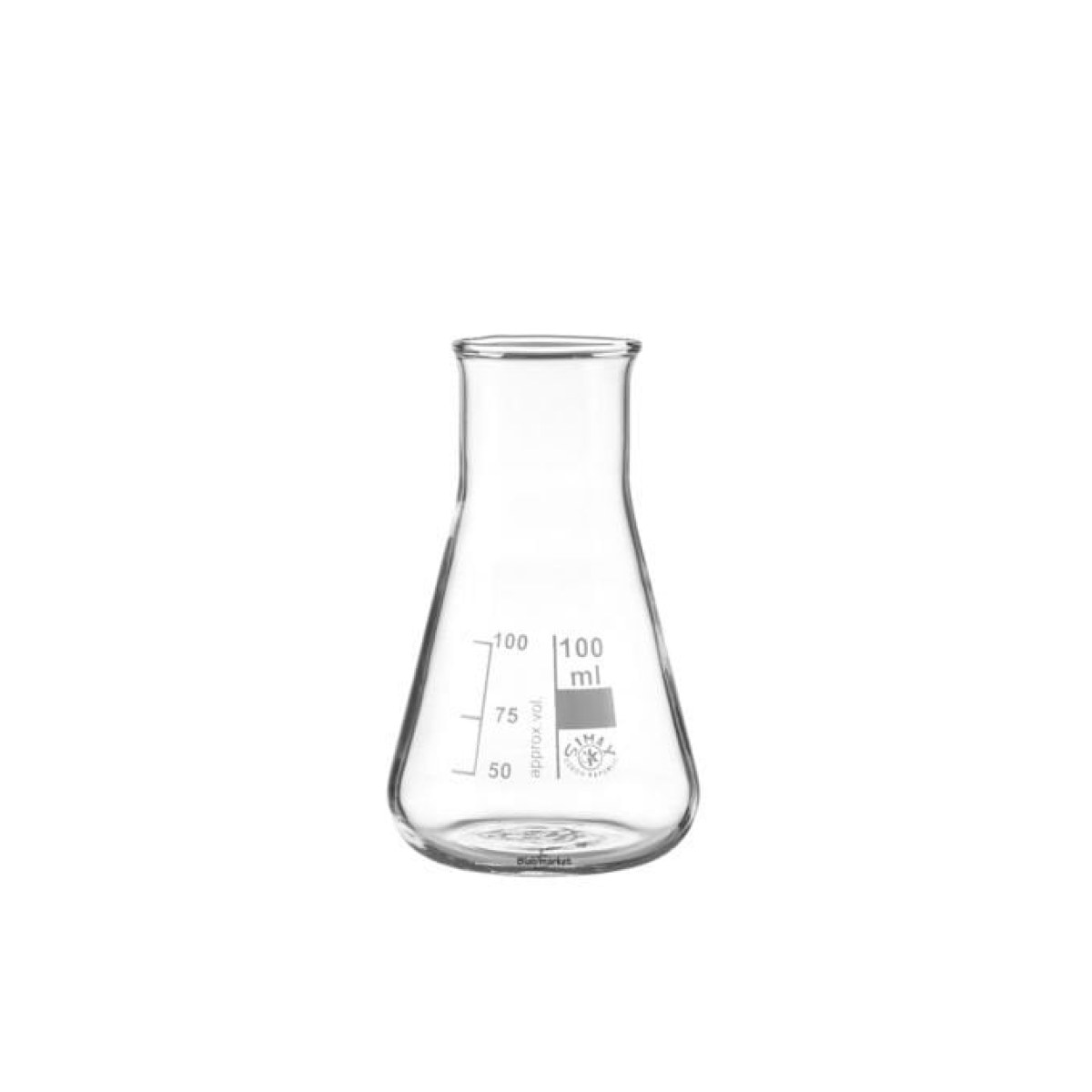 Simax Cam Erlen 100 ml - Erlenmeyer Flask Geniş Boyunlu