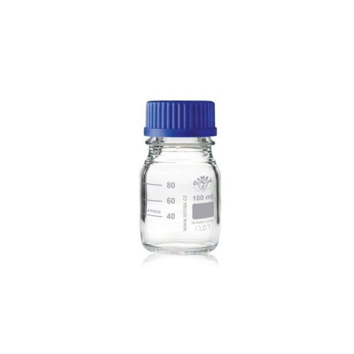 Simax Cam Otoklav Şişe 100 ml - Vida Kapaklı Boş Şişe