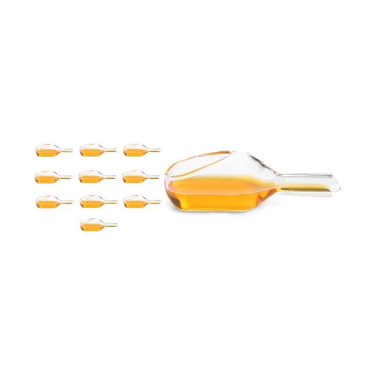 Borox Tartım Kaşığı 10 ml - Ölçüm Küreği - Cam Kürek - Tartı Kabı - 10 Adet Toptan
