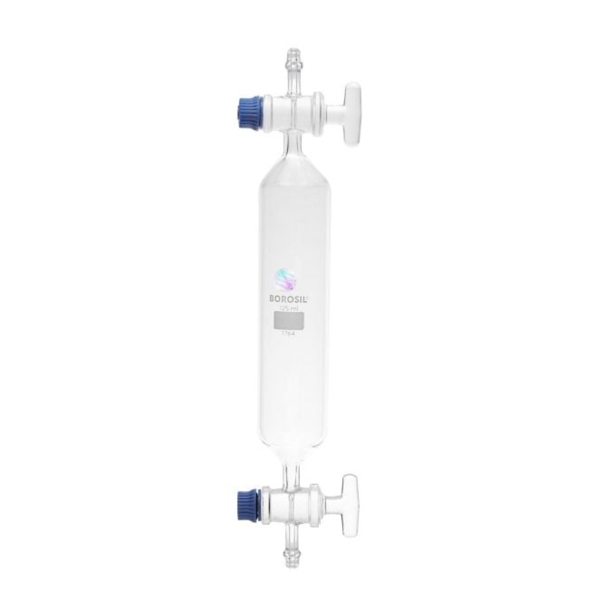 Borosil Gaz Numune Alma Kabı 125 ml - Musluklu Cam Tüp