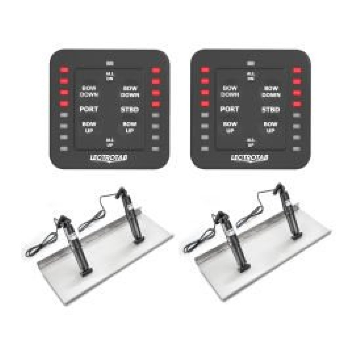 4 X 24V PİSTON + 2 X 30X76 FLAP SACI + 2 X SLC11 KUMANDA + 1 X HK + 2 X SR KABLOSU