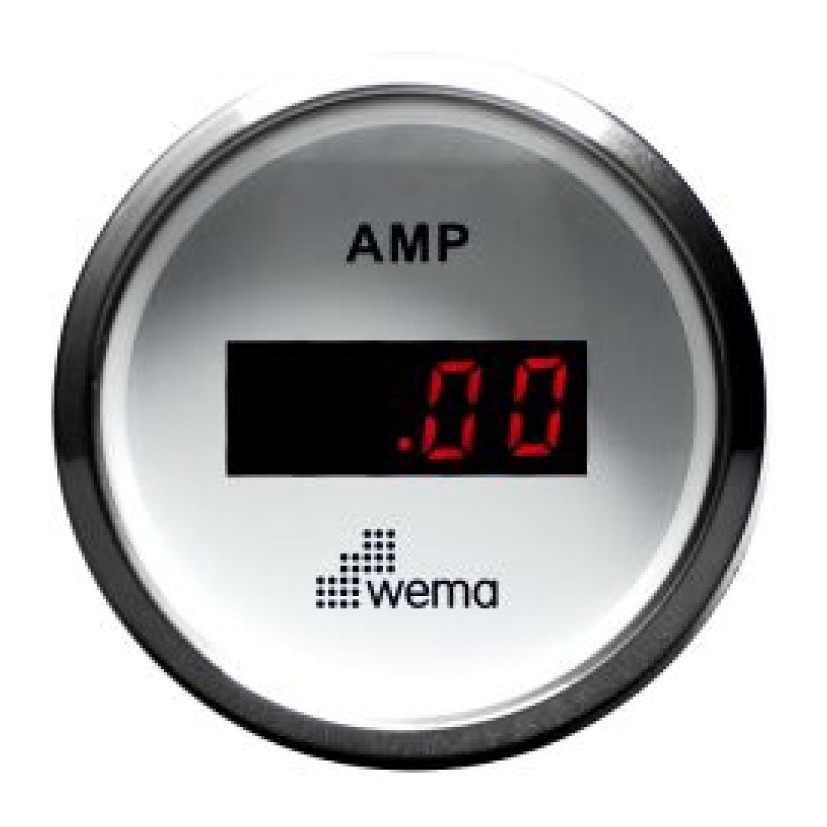 AMPERmetre ŞÖNTLÜ 52 mm KROM/White