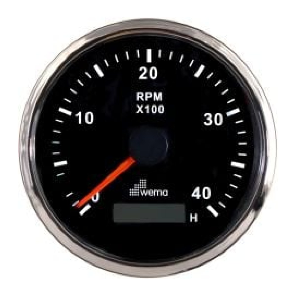 TAKOmetre 4000 RPM 85 mm KROM/SİYAH