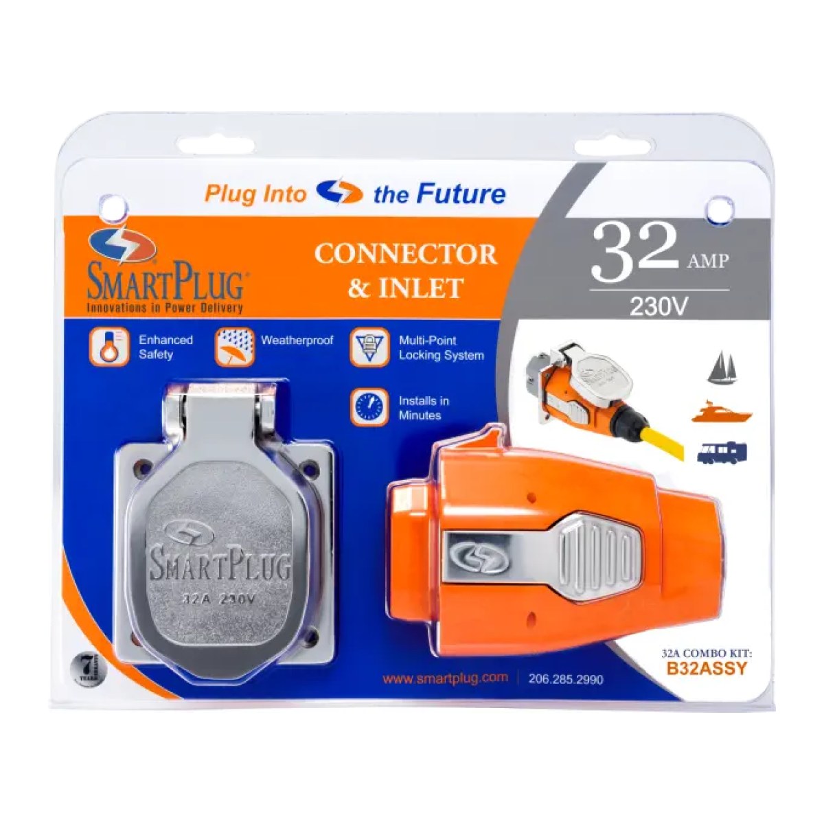 SAHİL BESLEME FİŞ VE PASLANMAZ PRİZ 32A /230V