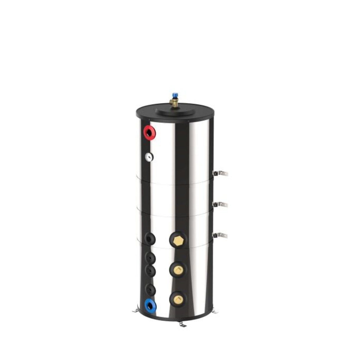 PROFESSIONAL SERİSİ BOILER 150 L REZİSTANSIZ (1500W VE 3000W REZİSTANS SEÇENEKLERİNDEN 2 pcs TAKILABİLİR) 464 x 477 x 1296mm