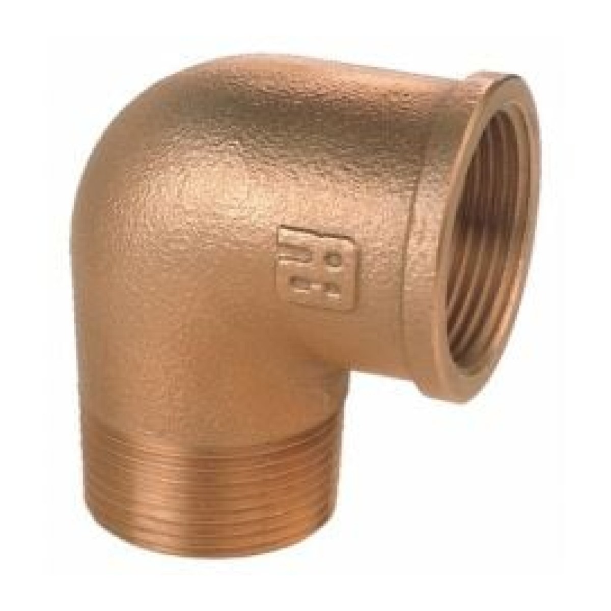 0092B / 90° ERKEK-DİŞİ KUYRUKLU DİRSEK 4'' / BRONZ