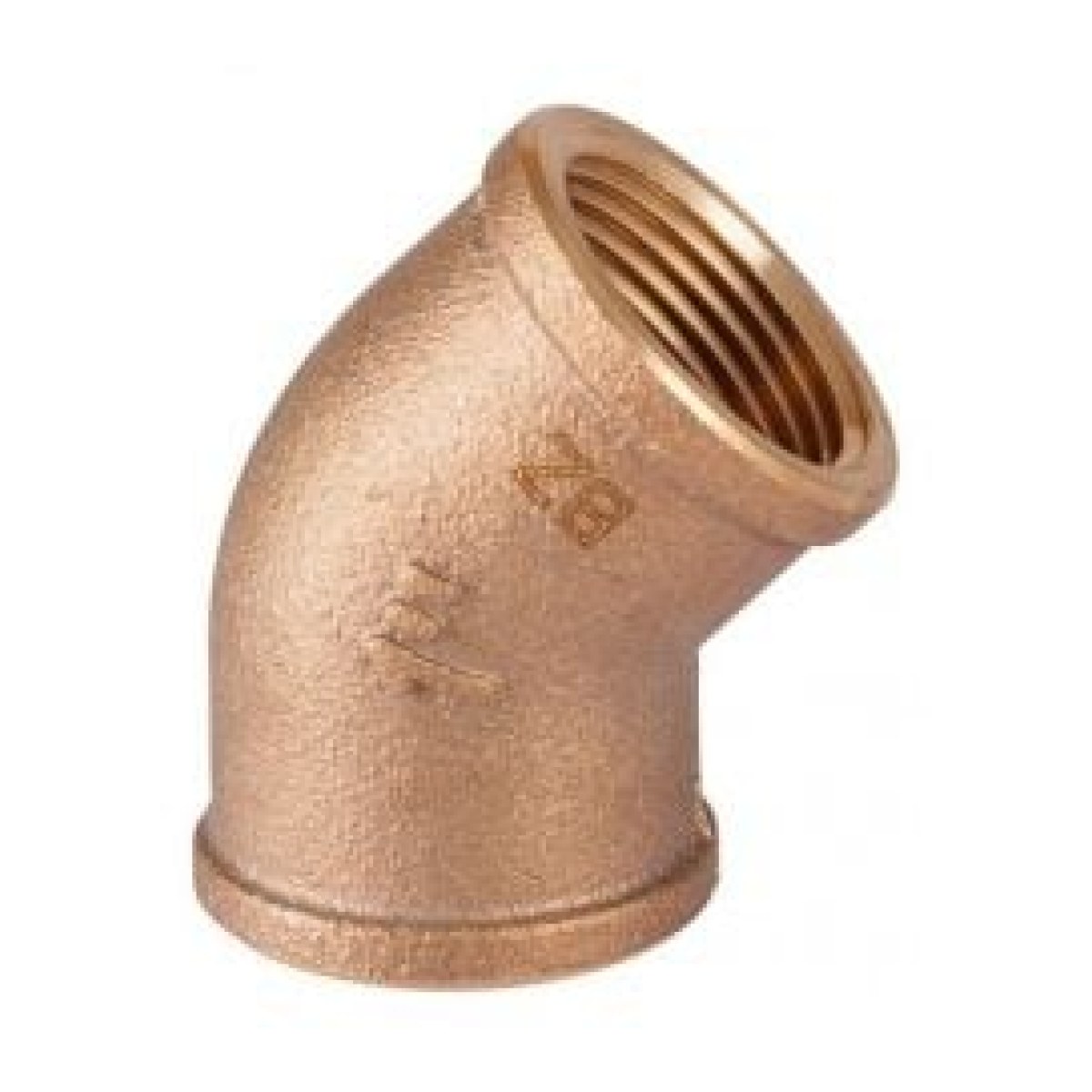 0120B / 45° DİŞİ-DİŞİ DİRSEK 1/2'' / BRONZ