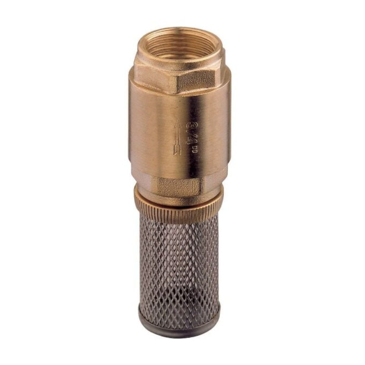 1533 / SÜZGEÇLİ YAYLI (DİK) ÇEKVALF 1 1/2'' / PİRİNÇ