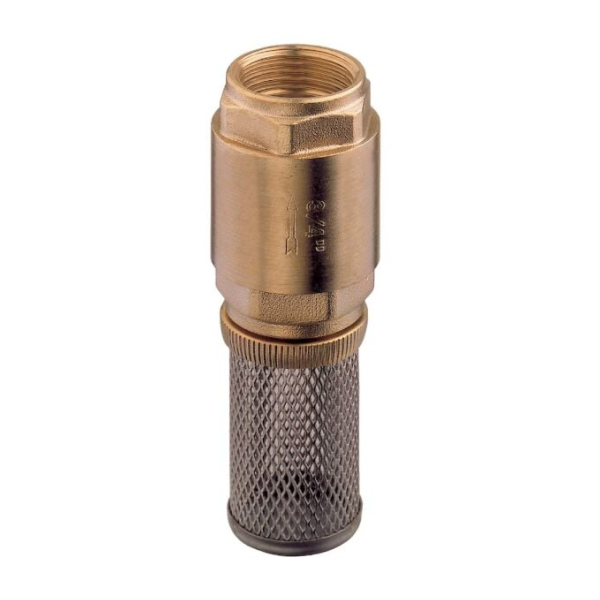 1533 / SÜZGEÇLİ YAYLI (DİK) ÇEKVALF 1/2'' / PİRİNÇ