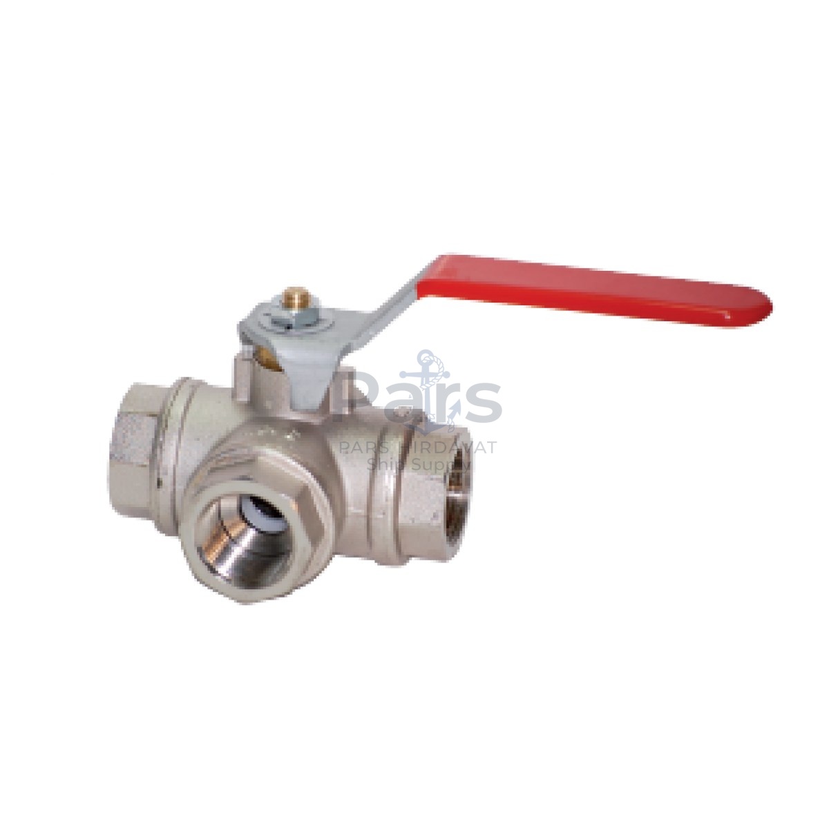 1551 / 3 YOLLU KÜRESEL VANA 1/2'' / NİKEL KAPLI PİRİNÇ