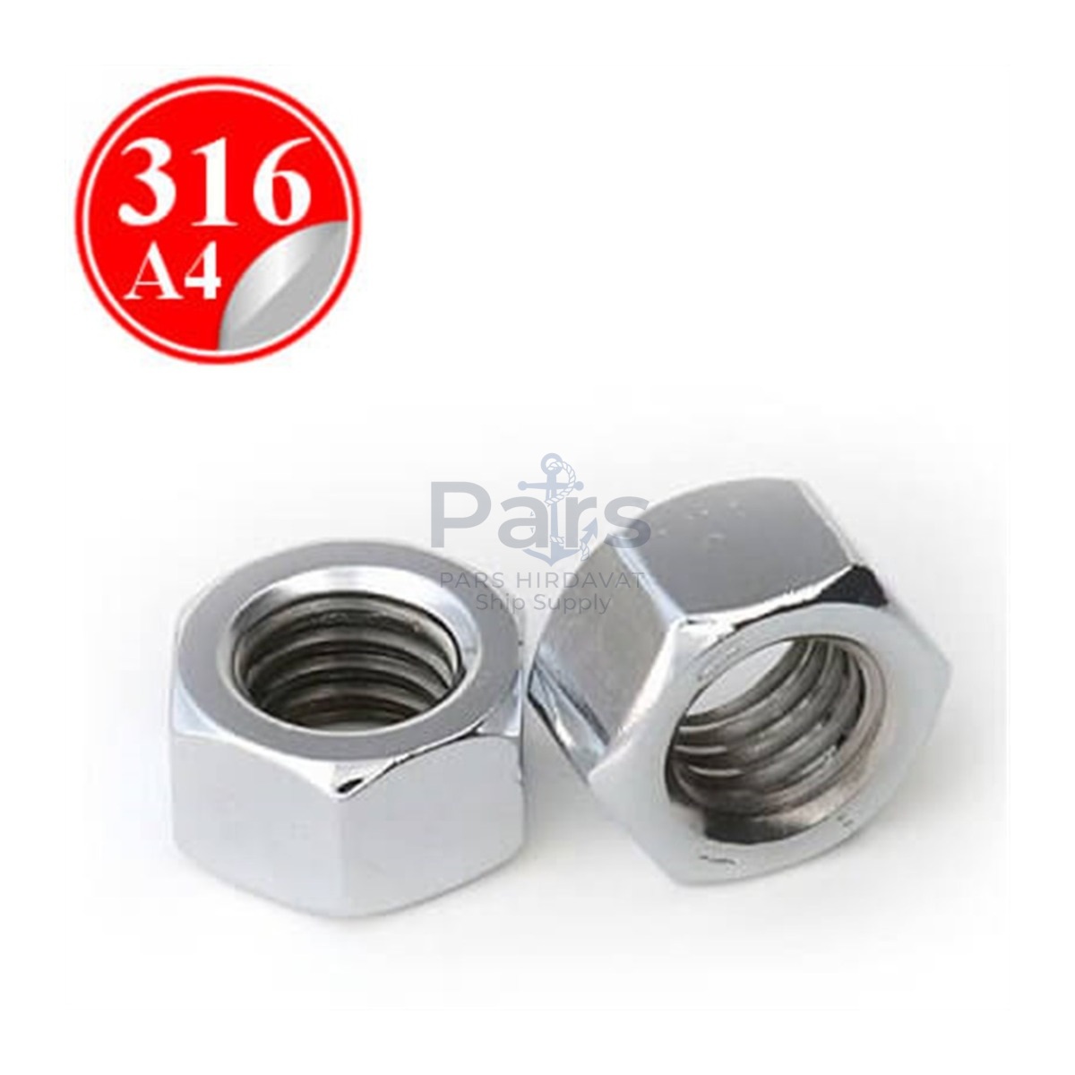 Stainless Steel 316 Kalite Somun - Metrik 4
