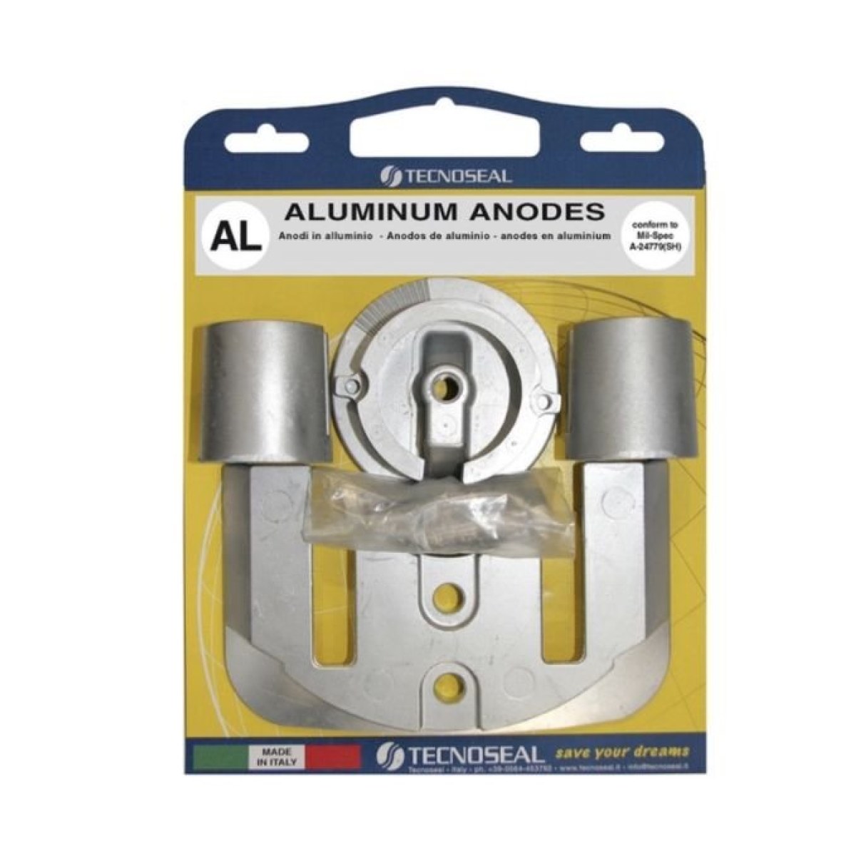 KITBRAVOI/AL / MERCURY ANODE KIT FOR BRAVO ONE / ALÜMİNYUM