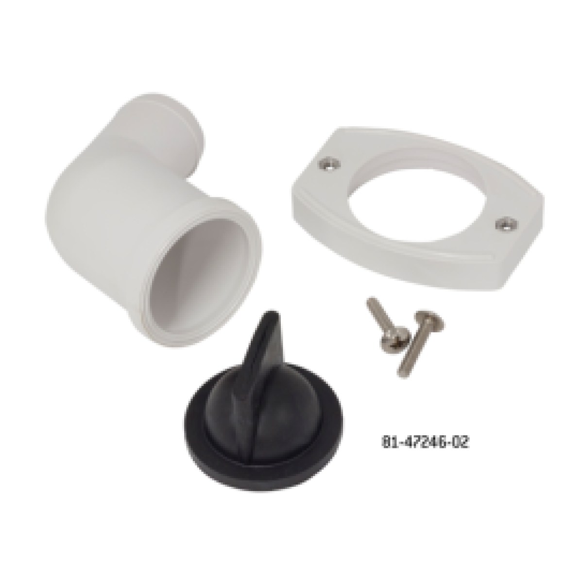 OUT. ELBOW/OUT. PIPE GASKET & PLAST. NUT