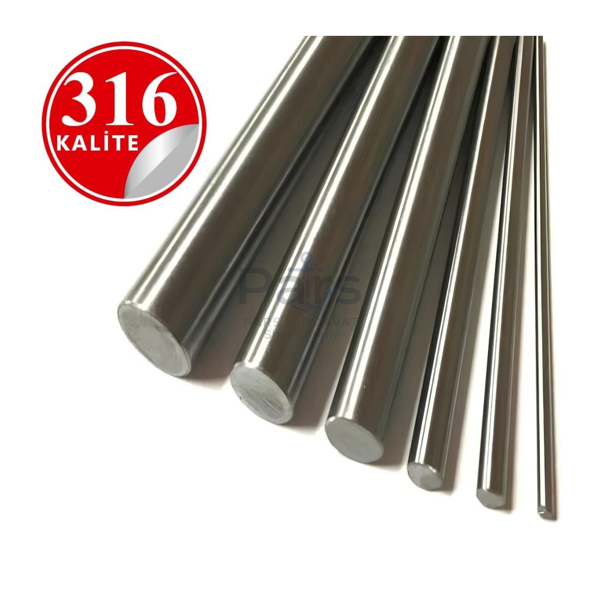 Stainless Steel 316 Kalite Parça Çubuk Mil - 3mm