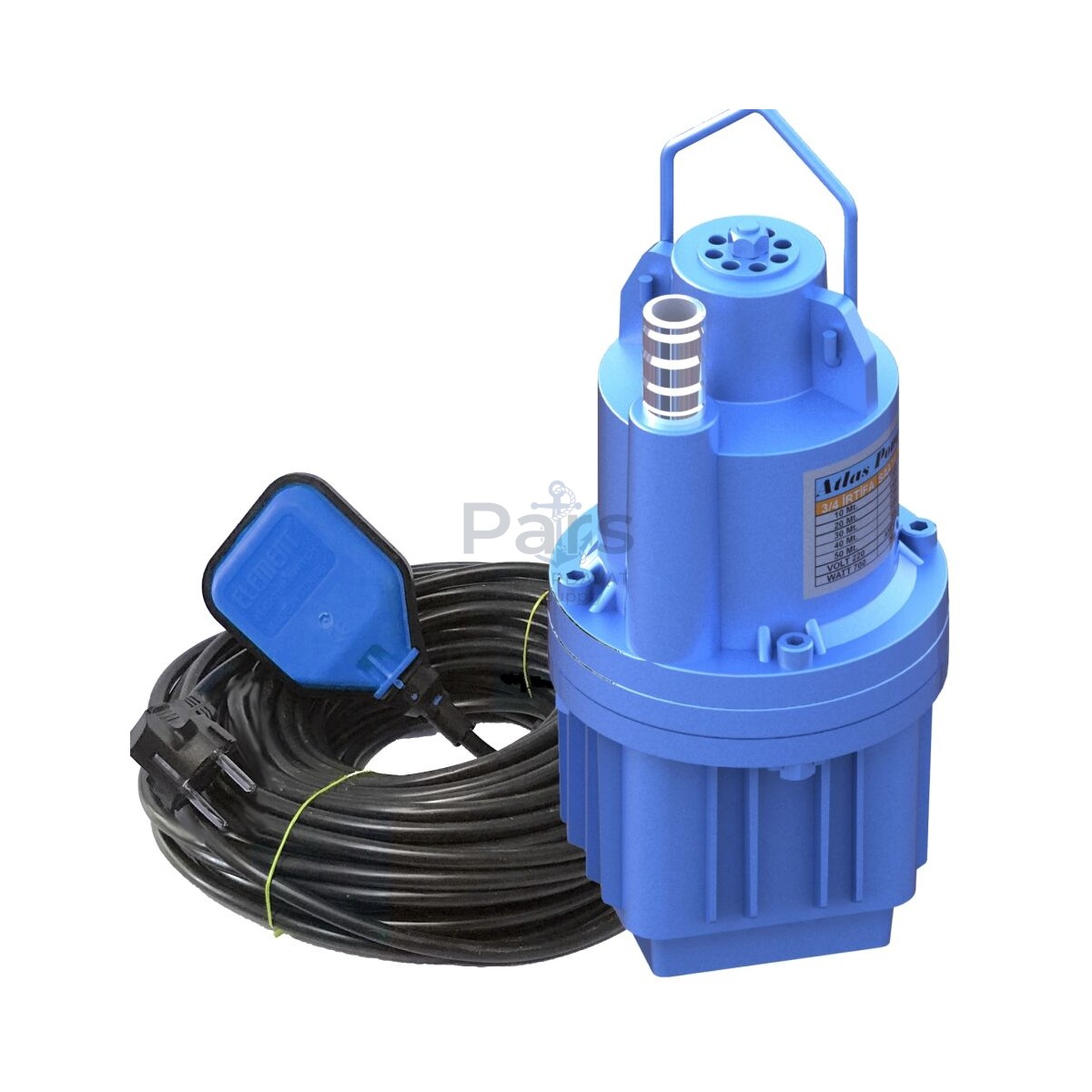 ATLAS Elektromanyetik Dalgıç Pompa 3/4'' Flatörlü 30Mt Kablo