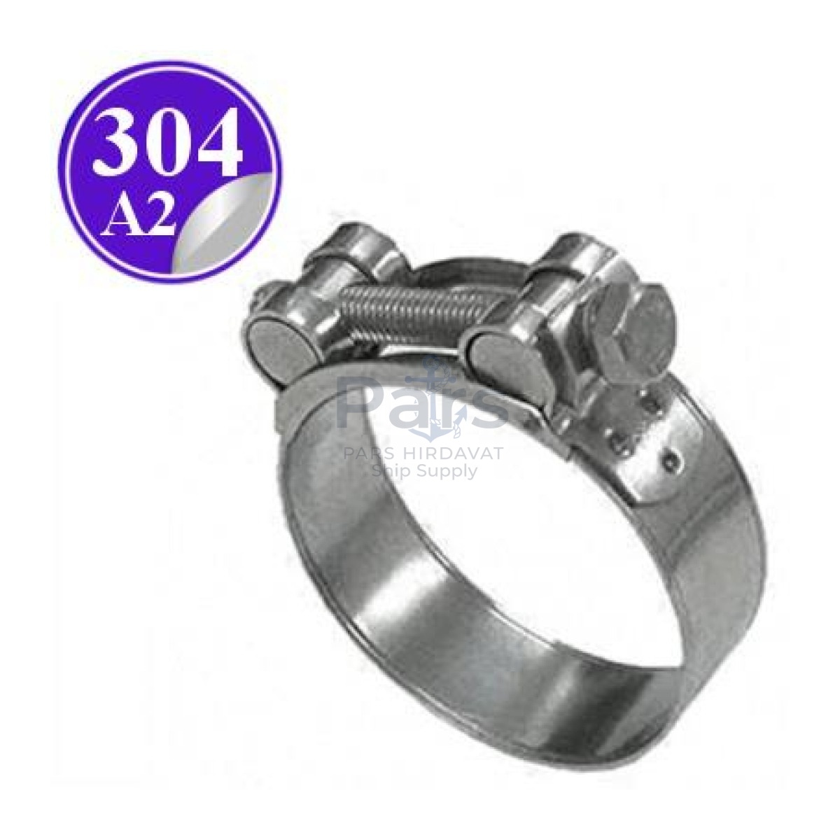 Stainless Steel 304 Kalite Takviyeli Clamp - 37x40mm ( GBS 39 / 18 N SK W4 )