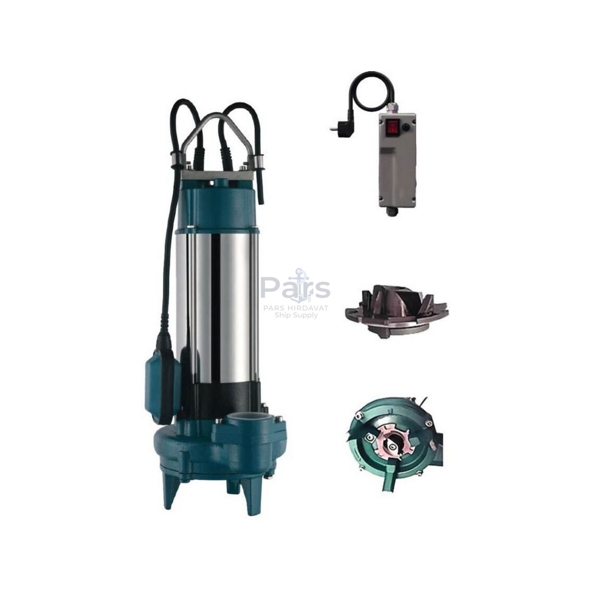 KAYSU Cut 1500-B-T 2 Hp Öğütücülü Foseptik Pompa (Pano + Flatör)