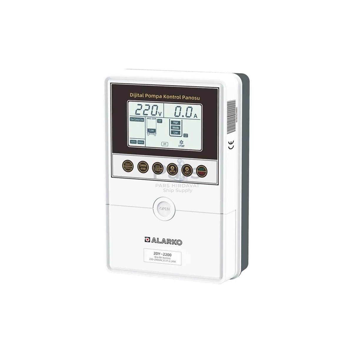 ALARKO 20Y-3000 Monofaze Dijital Kontrol Panosu 0.5-4 Hp