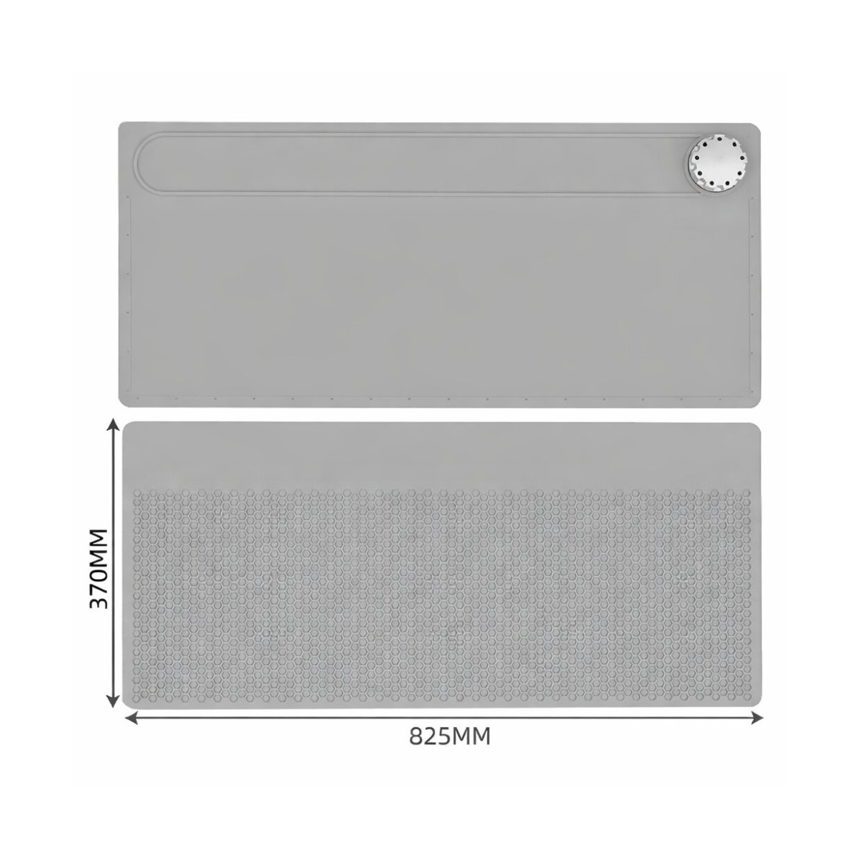 TE-729 Antistatik Isıya Dayanıklı Silikon Tamir Matı 825 × 370 mm Gri
