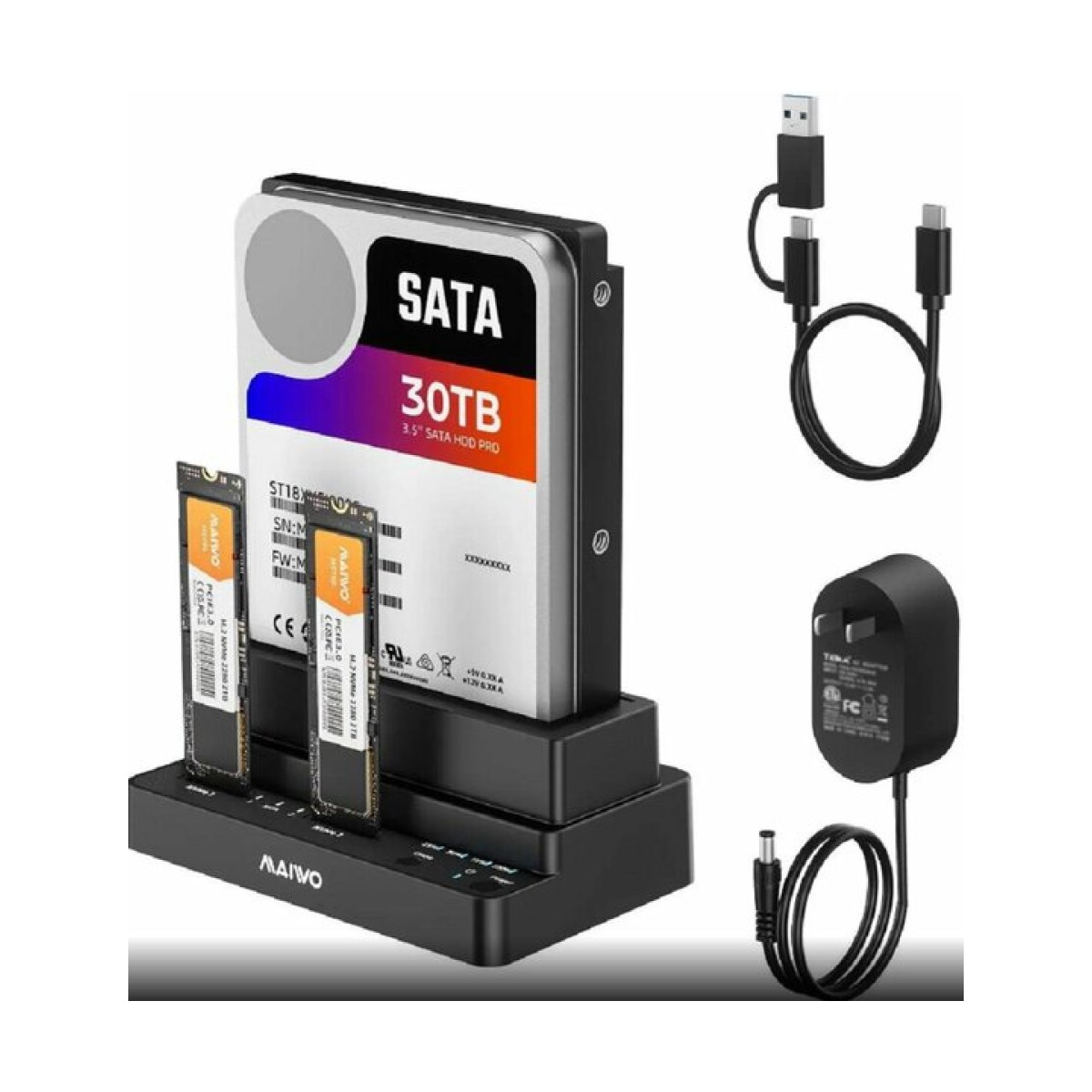 K310CL M.2 NVMe/SATA SSD-HDD Klonlama Cihazı