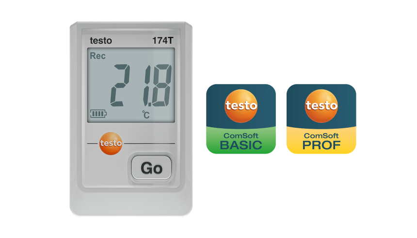 testo 174 T - USB-C ve PC yazılımına sahip mini sıcaklık data logger Logger'ı programlamak ve veri analizi yapmak