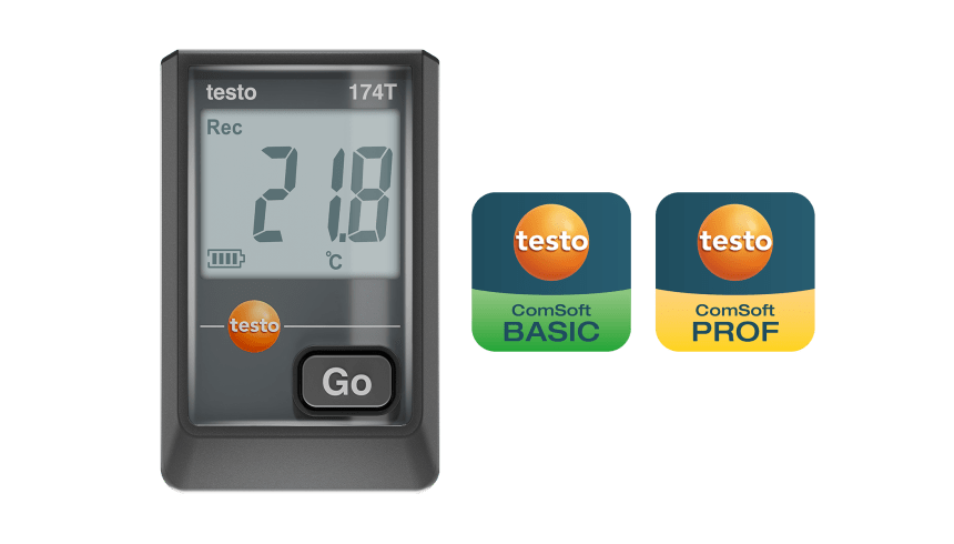 testo 174 T - USB-C ve PC yazılımına sahip mini sıcaklık data logger'ı Logger'ı programlamak ve veri analizi yapmak