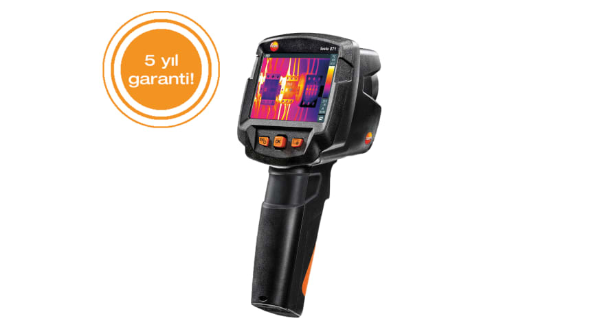 testo 871 - Mobil uygulamalı termal kamera 240 x 180 piksel IR çözünürlük (testo SuperResolution teknolojisi ile 480 x
