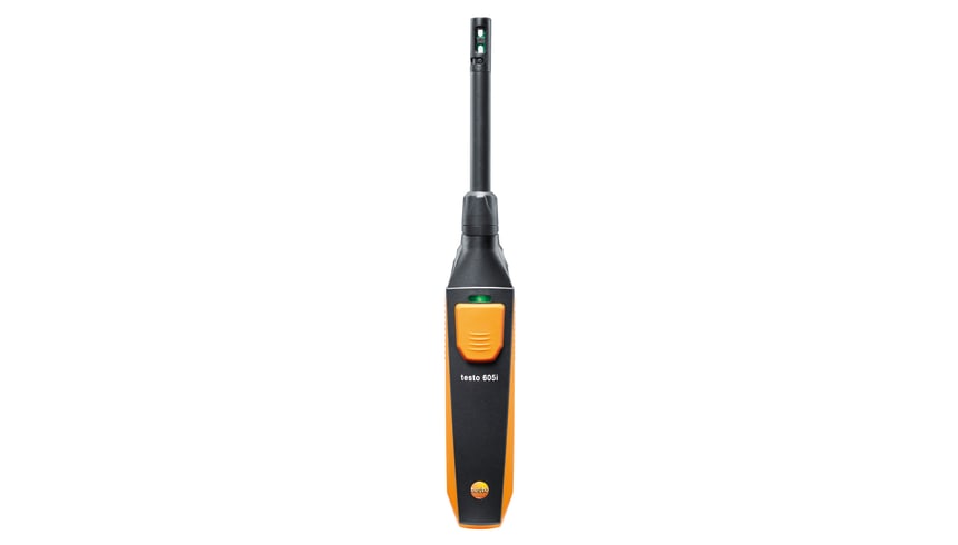 testo 605i - Akıllı telefon ile yönetilebilen termo higrometre Oda ve kanallarda hava nemi ve sıcaklığı ölçümü