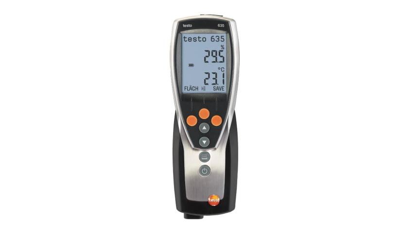 testo 635-1 - Nem ölçüm cihazı Opsiyonel olarak sunulan problarla basınçlı havada; hava nemi, sıcaklık, mutlak basınç