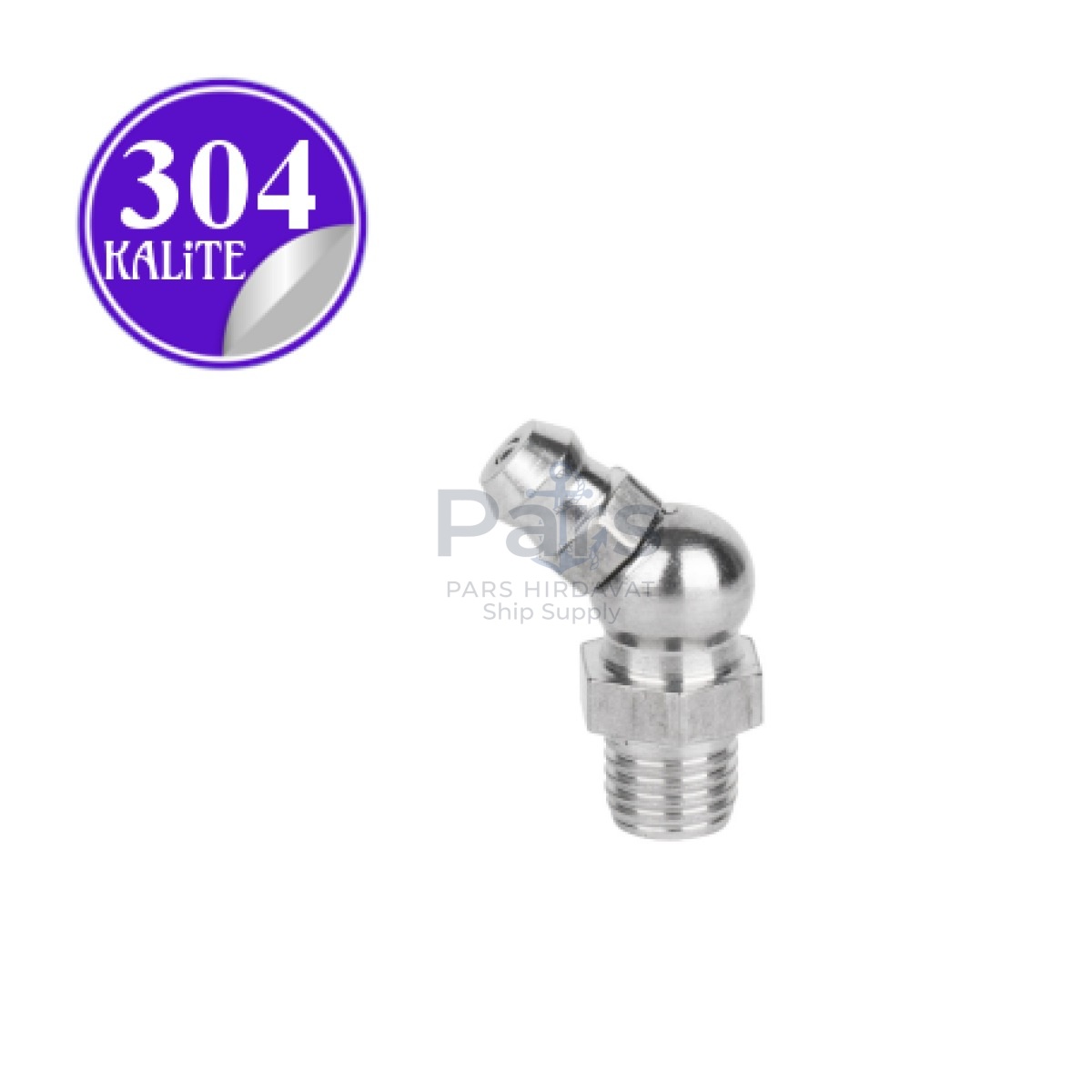 Stainless Steel 304 Kalite 45° Gresörlük - Metrik 6
