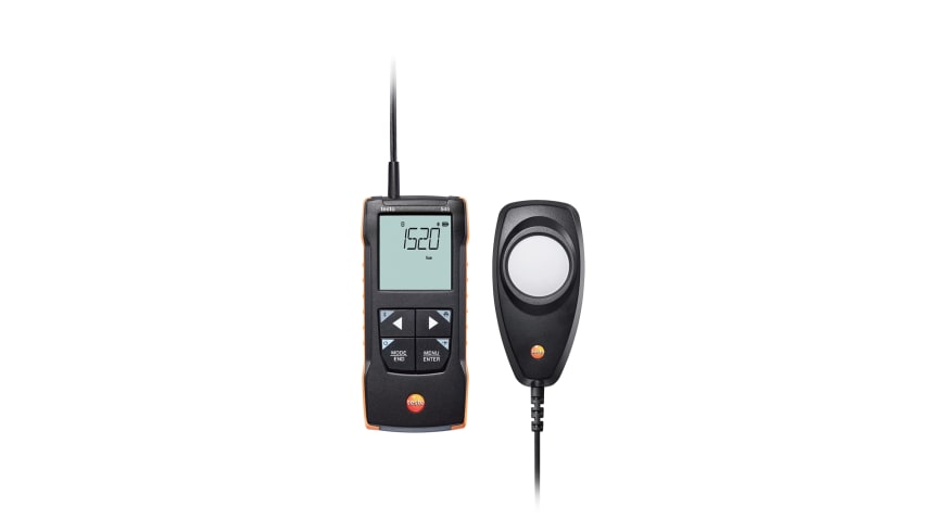 1545 testo 545 - App Connectionlı, dijital lüksmetre (ışık ölçer) Tüm yaygın ışık kaynakları için V-lambda eğrisine göre