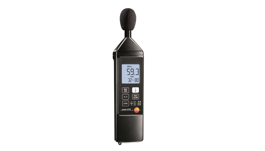 8155 testo 815 - Gürültü seviyesi ölçüm cihazı A ve C karakteristik eğrilerine göre frekans değerlendirmesi