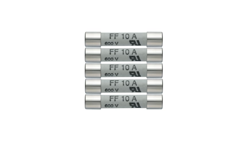 0005 Yedek 10 A/600 V sigortalar - 5'li 10 A / 600 V aşırı yük koruma