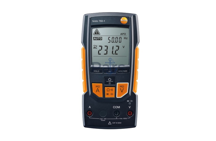 7601 testo 760-1 - Dijital multimetre Otomatik ölçüm parametresi algılama özelliği ile kolay ve güvenilir kullanım