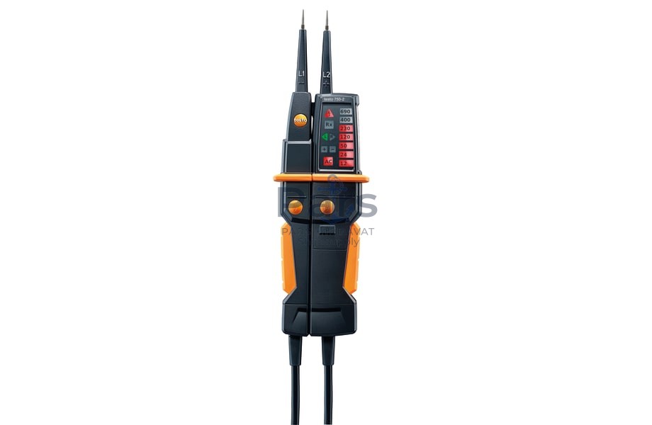 7502 testo 750-2 - Voltaj test cihazı Net, patentli çok yönlü LED ekran