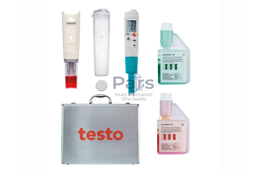 2065 testo 206 pH1 - pH/sıcaklık ölçüm cihazı (pH metre) seti Sıvıların pH ölçümleri için ideal