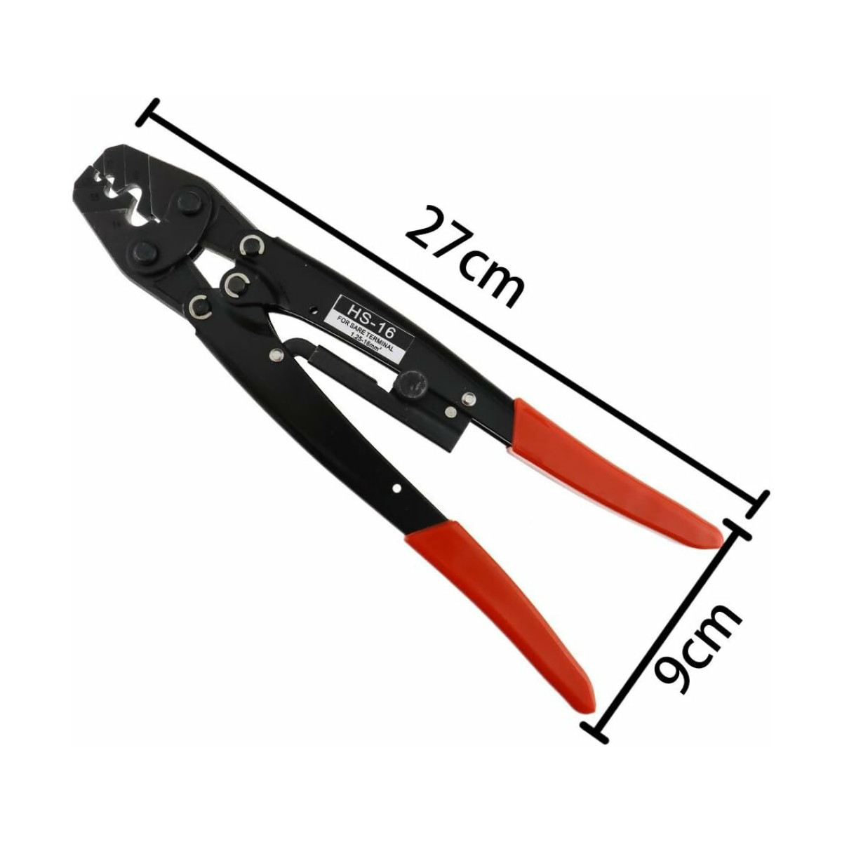 HS-16 1,25-16 MM 50 AMP KABLO SIKMA TERMİNAL TEL SIKMA PENSESİ