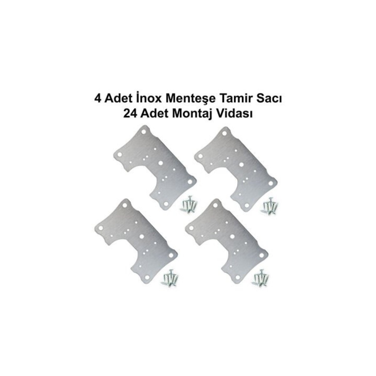 MENTEŞE TAMİR SACI İNOX ( 4 ADET )