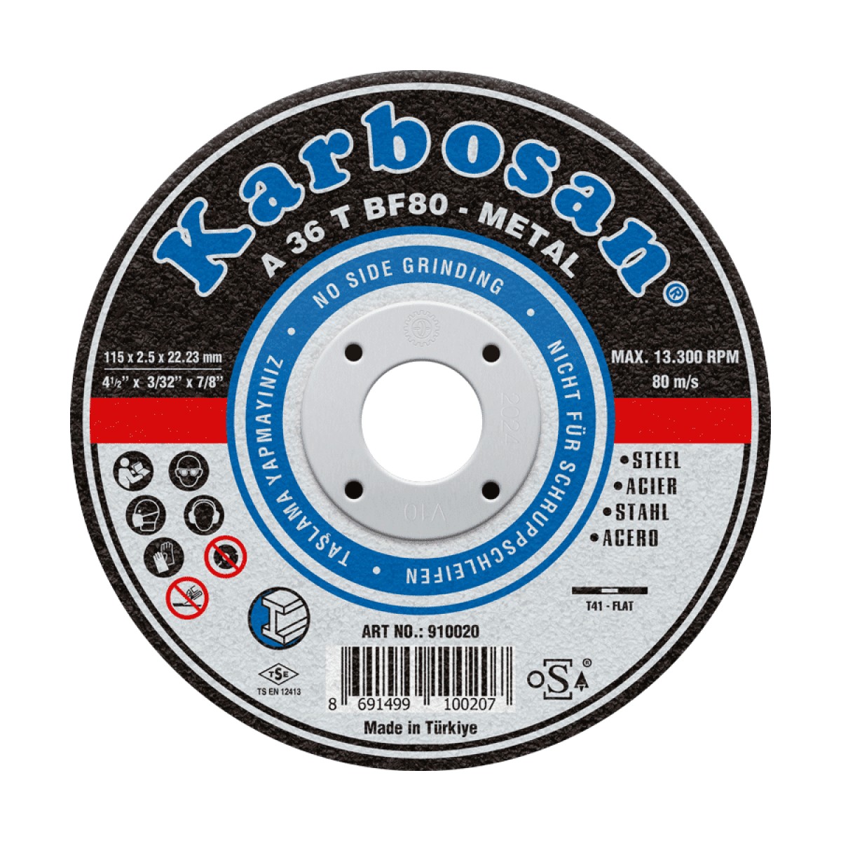 Metal Kesme Diski - 230 x 3.0 x 22.23 mm