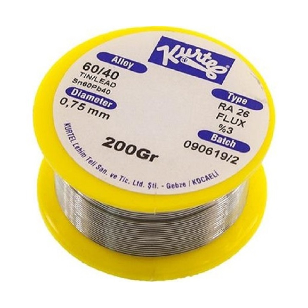 KURTEL 60/40 200 GR 0.75 MM LEHİM TELİ