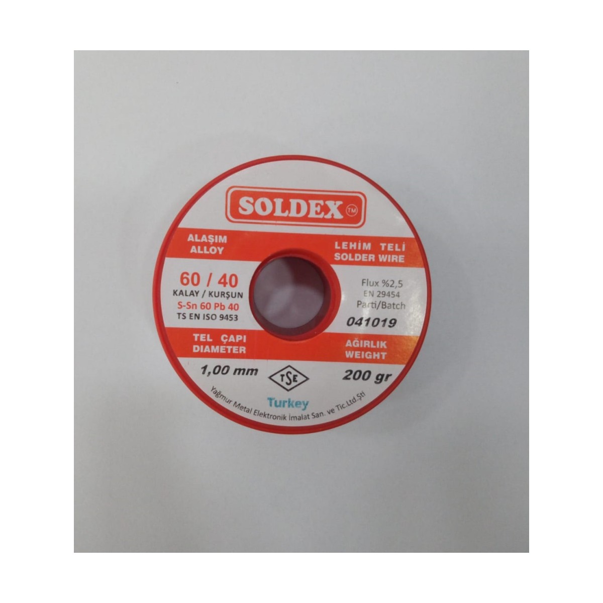 SOLDEX 1.00 MM 200 GR.LEHİM ATMA TELİ