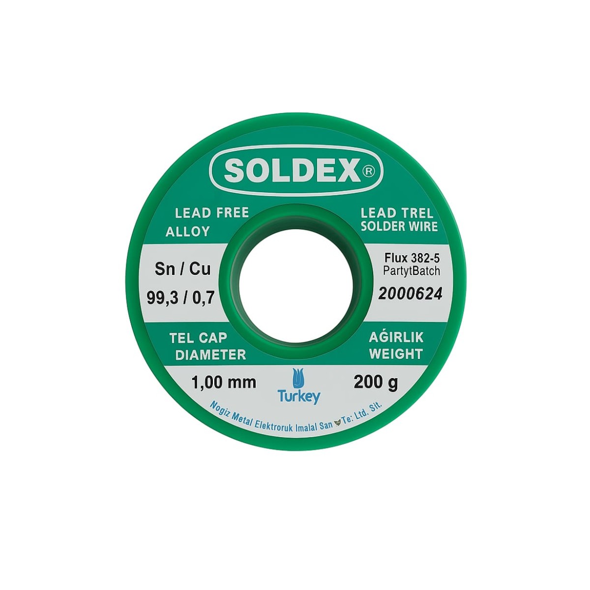 SOLDEX 1.0 MM 200 GR KURŞUNSUZ LEHİM TELİ