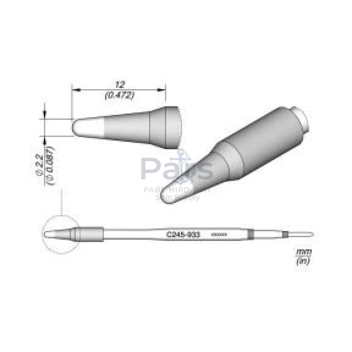 Jbc C245-933 Konik Tip Havya Ucu